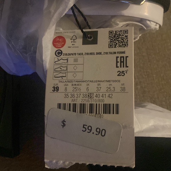 Black Zara slip on mules - Picture 5 of 6